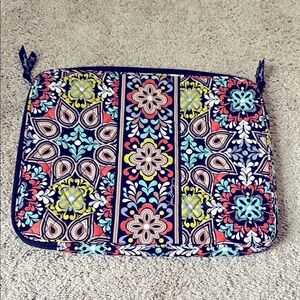 Vera Bradley Tablet Laptop Sleeve Sierra Quilted Zip 14X11  Floral Inner Pocket